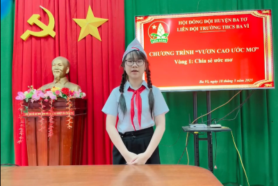Học sinh Trường THCS Ba Vì tham gia Chương trình “Vươn cao ước mơ”
