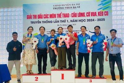 Trường THCS Ba Vì tổ chức thi đấu các môn thể thao: Cầu lông, Cờ vua, Kéo co truyền thống lần thứ I, năm học 2024-2025