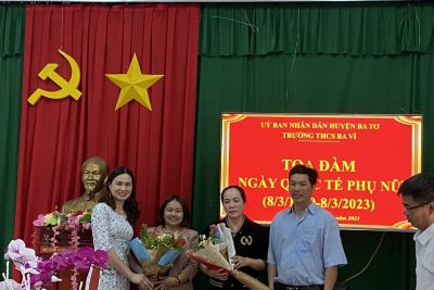 Trường THCS Ba Vì tổ chức Tọa đàm nhân kỉ niệm ngày Quốc tế Phụ nữ (8/3/2023)