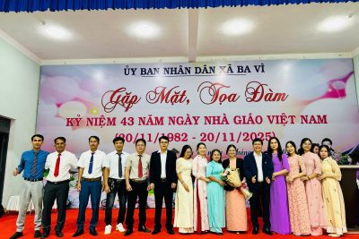 Trường THCS Ba Vì phối hợp Xã Ba Vì tổ chức tọa đàm kỷ niệm 43 năm ngày nhà giáo Việt Nam (20/11/1982-20/11/2025)
